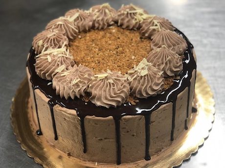 German Chocolate Cake with Milk Chocolate Buttercream